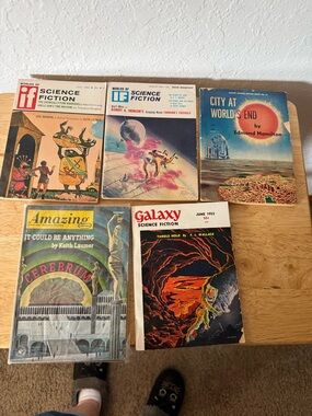 Vintage Science Fiction Paperback Bundle - Mixed Color Covers